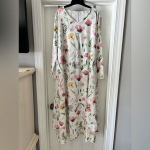 Floral Long Sleeve Maxi Dress